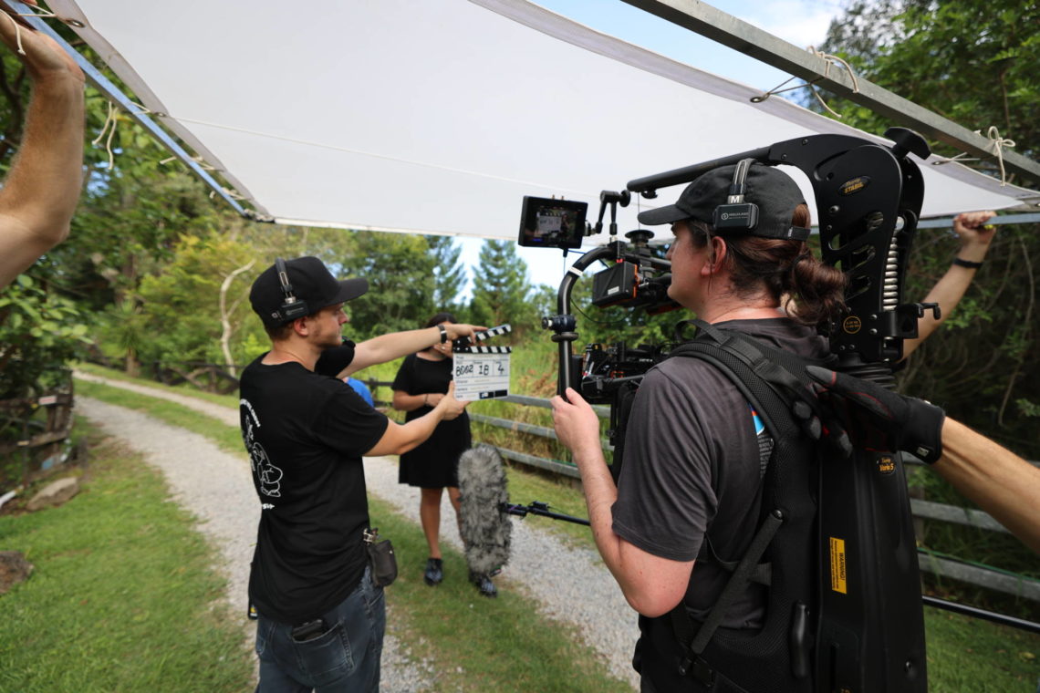 Behind the scenes of A Savage Christmas - Photo courtesy of Roaring Entertainment