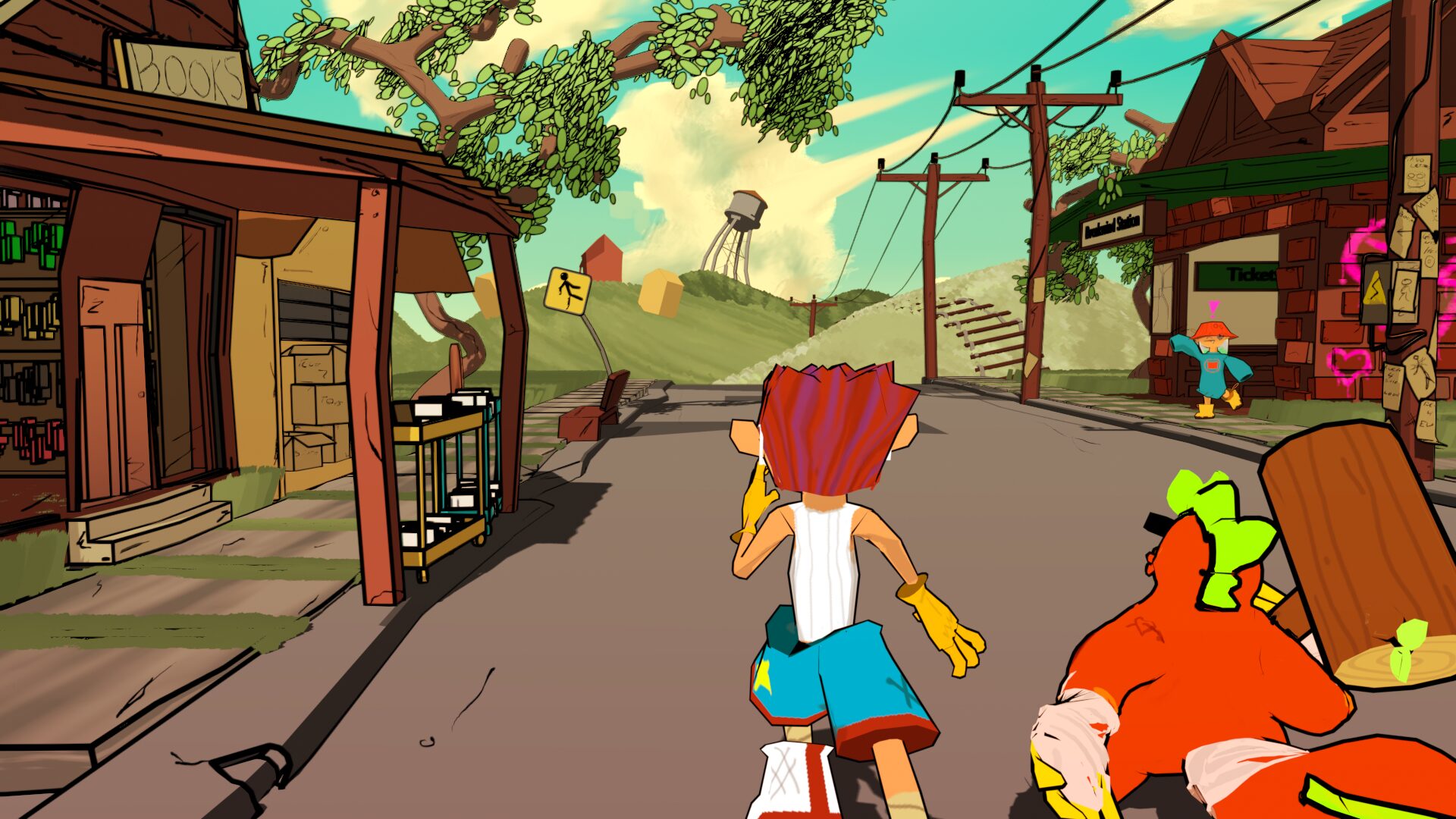 Game play still from Games Grants recipient Darcy Morris' Hex Punks:2000